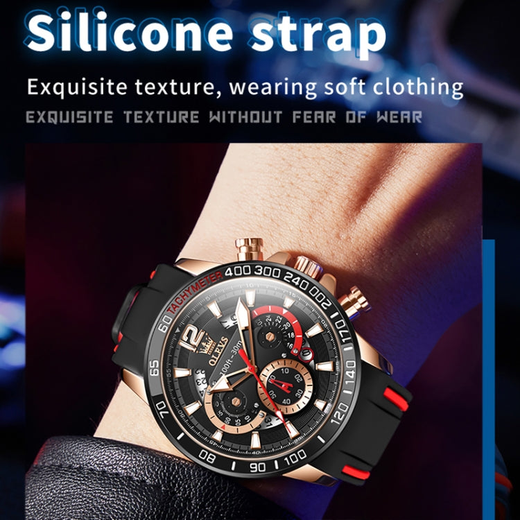 Montre quartz sportive multifonction étanche pour homme OLEVS 9936