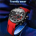 Montre quartz sportive multifonction étanche pour homme OLEVS 9936