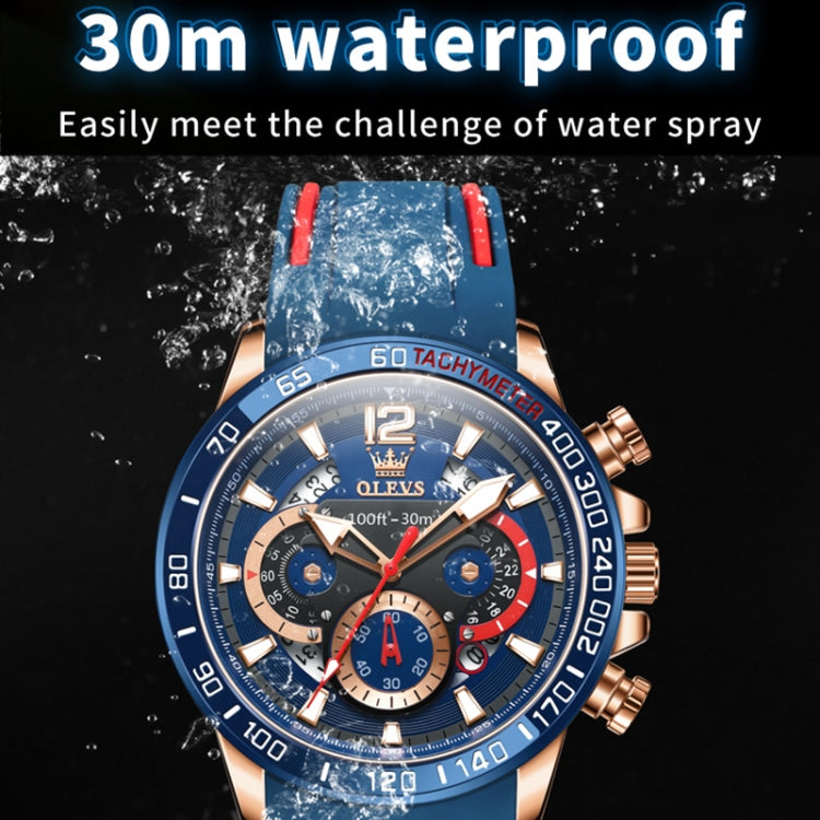 Montre quartz sportive multifonction étanche pour homme OLEVS 9936