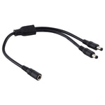 Adaptateur séparateur d'alimentation DC prise femelle 5,5 x 2,1mm vers mâle, câble d'alimentation, 30cm, 70cm