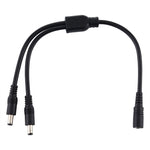 Adaptateur séparateur d'alimentation DC prise femelle 5,5 x 2,1mm vers mâle, câble d'alimentation, 30cm, 70cm