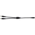 Adaptateur séparateur d'alimentation DC prise femelle 5,5 x 2,1mm vers mâle, câble d'alimentation, 30cm, 70cm