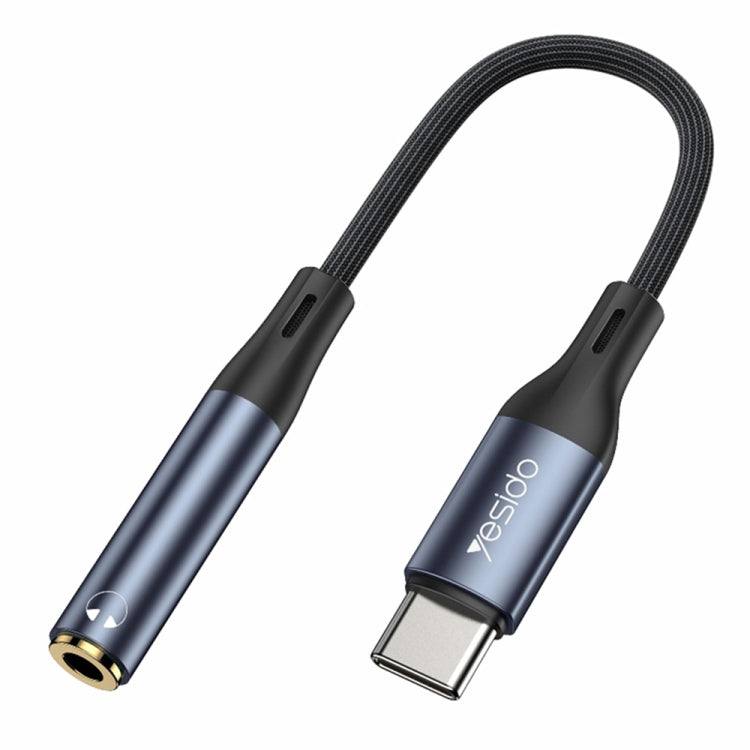 Adaptateur audio Yesido YAU38 Type-C vers jack 3,5 mm femelle, YAU38