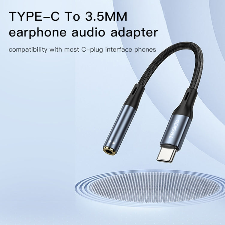 Adaptateur audio Yesido YAU38 Type-C vers jack 3,5 mm femelle, YAU38