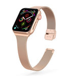 Bracelet de montre milanais en acier inoxydable