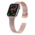 Bracelet de montre milanais en acier inoxydable