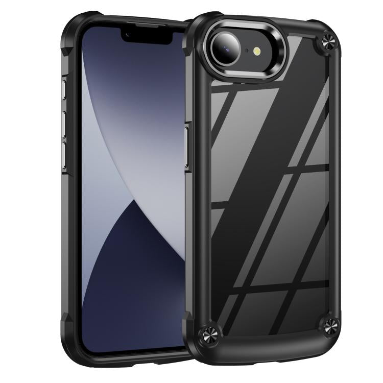 Coque de téléphone avec protection d'objectif en TPU + PC, pour iPhone 17e / 16e, pour iPhone 17 Pro Max, pour iPhone 17 Pro, pour iPhone 17, pour iPhone Air, pour iPhone 16 Pro Max, pour iPhone 16 Pro, pour iPhone 16 Plus, pour iPhone 16