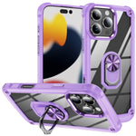 Coque de protection TPU + PC avec porte-anneau, Pour iPhone 17e / 16e, Pour iPhone 17 Pro Max, Pour iPhone 17, Pour iPhone Air, Pour iPhone 16 Pro Max, Pour iPhone 16 Pro, Pour iPhone 16 Plus, Pour iPhone 16
