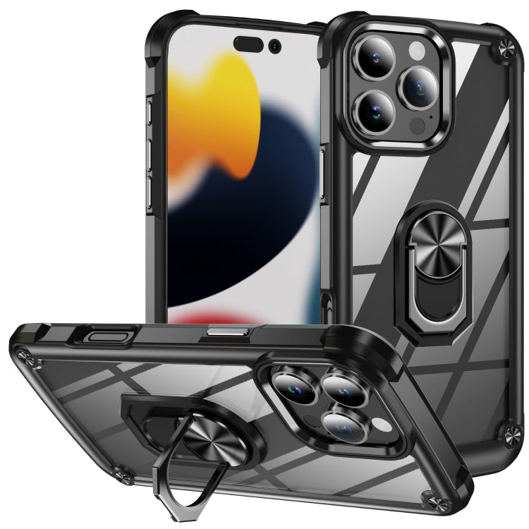 Coque de protection TPU + PC avec porte-anneau, Pour iPhone 17e / 16e, Pour iPhone 17 Pro Max, Pour iPhone 17, Pour iPhone Air, Pour iPhone 16 Pro Max, Pour iPhone 16 Pro, Pour iPhone 16 Plus, Pour iPhone 16