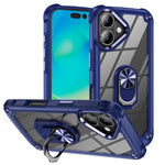 Coque de protection TPU + PC avec porte-anneau, Pour iPhone 17e / 16e, Pour iPhone 17 Pro Max, Pour iPhone 17, Pour iPhone Air, Pour iPhone 16 Pro Max, Pour iPhone 16 Pro, Pour iPhone 16 Plus, Pour iPhone 16