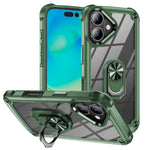 Coque de protection TPU + PC avec porte-anneau, Pour iPhone 17e / 16e, Pour iPhone 17 Pro Max, Pour iPhone 17, Pour iPhone Air, Pour iPhone 16 Pro Max, Pour iPhone 16 Pro, Pour iPhone 16 Plus, Pour iPhone 16