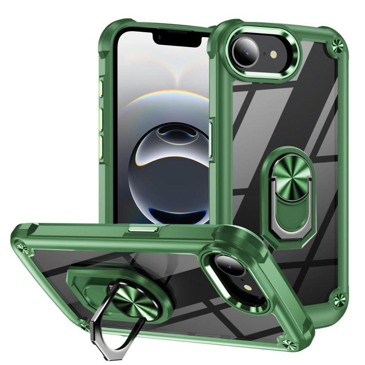 Coque de protection TPU + PC avec porte-anneau, Pour iPhone 17e / 16e, Pour iPhone 17 Pro Max, Pour iPhone 17, Pour iPhone Air, Pour iPhone 16 Pro Max, Pour iPhone 16 Pro, Pour iPhone 16 Plus, Pour iPhone 16