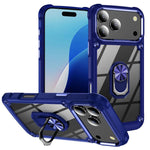 Coque de protection TPU + PC avec porte-anneau, Pour iPhone 17e / 16e, Pour iPhone 17 Pro Max, Pour iPhone 17, Pour iPhone Air, Pour iPhone 16 Pro Max, Pour iPhone 16 Pro, Pour iPhone 16 Plus, Pour iPhone 16