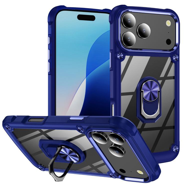 Coque de protection TPU + PC avec porte-anneau, Pour iPhone 17e / 16e, Pour iPhone 17 Pro Max, Pour iPhone 17, Pour iPhone Air, Pour iPhone 16 Pro Max, Pour iPhone 16 Pro, Pour iPhone 16 Plus, Pour iPhone 16