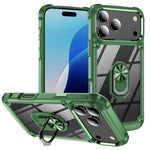 Coque de protection TPU + PC avec porte-anneau, Pour iPhone 17e / 16e, Pour iPhone 17 Pro Max, Pour iPhone 17, Pour iPhone Air, Pour iPhone 16 Pro Max, Pour iPhone 16 Pro, Pour iPhone 16 Plus, Pour iPhone 16