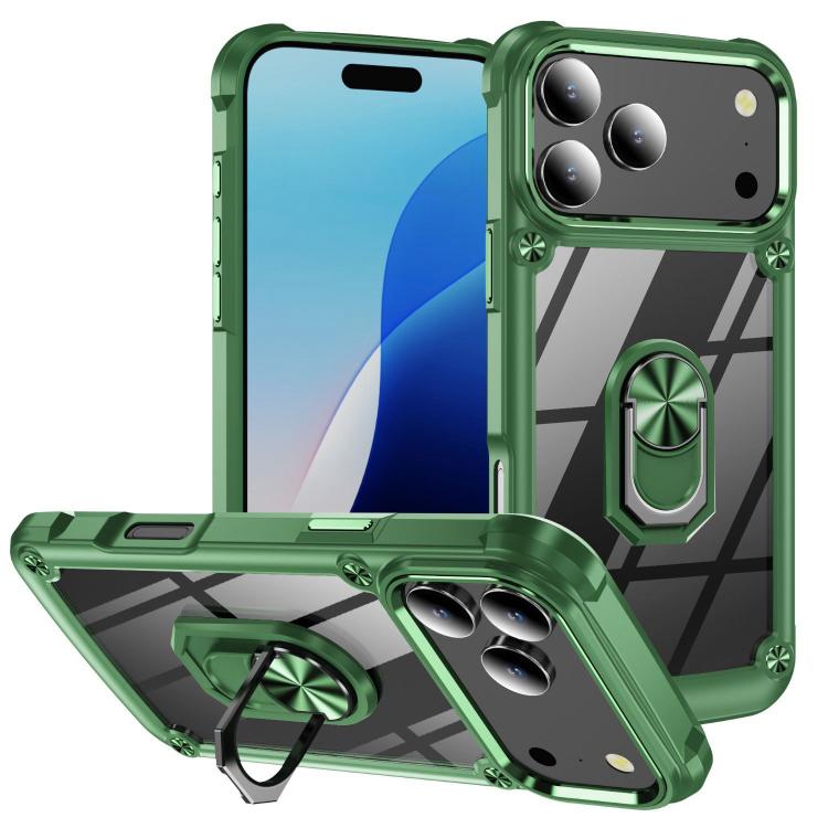 Coque de protection TPU + PC avec porte-anneau, Pour iPhone 17e / 16e, Pour iPhone 17 Pro Max, Pour iPhone 17, Pour iPhone Air, Pour iPhone 16 Pro Max, Pour iPhone 16 Pro, Pour iPhone 16 Plus, Pour iPhone 16
