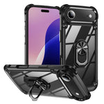 Coque de protection TPU + PC avec porte-anneau, Pour iPhone 17e / 16e, Pour iPhone 17 Pro Max, Pour iPhone 17, Pour iPhone Air, Pour iPhone 16 Pro Max, Pour iPhone 16 Pro, Pour iPhone 16 Plus, Pour iPhone 16