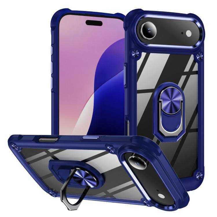 Coque de protection TPU + PC avec porte-anneau, Pour iPhone 17e / 16e, Pour iPhone 17 Pro Max, Pour iPhone 17, Pour iPhone Air, Pour iPhone 16 Pro Max, Pour iPhone 16 Pro, Pour iPhone 16 Plus, Pour iPhone 16