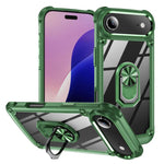 Coque de protection TPU + PC avec porte-anneau, Pour iPhone 17e / 16e, Pour iPhone 17 Pro Max, Pour iPhone 17, Pour iPhone Air, Pour iPhone 16 Pro Max, Pour iPhone 16 Pro, Pour iPhone 16 Plus, Pour iPhone 16