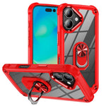 Coque de protection TPU + PC avec porte-anneau, Pour iPhone 17e / 16e, Pour iPhone 17 Pro Max, Pour iPhone 17, Pour iPhone Air, Pour iPhone 16 Pro Max, Pour iPhone 16 Pro, Pour iPhone 16 Plus, Pour iPhone 16