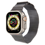 Bracelet de montre magnétique en métal milanais, Pour Apple Watch SE 2023 40mm, Pour Apple Watch Ultra 2 49mm, Pour Apple Watch 8 45mm