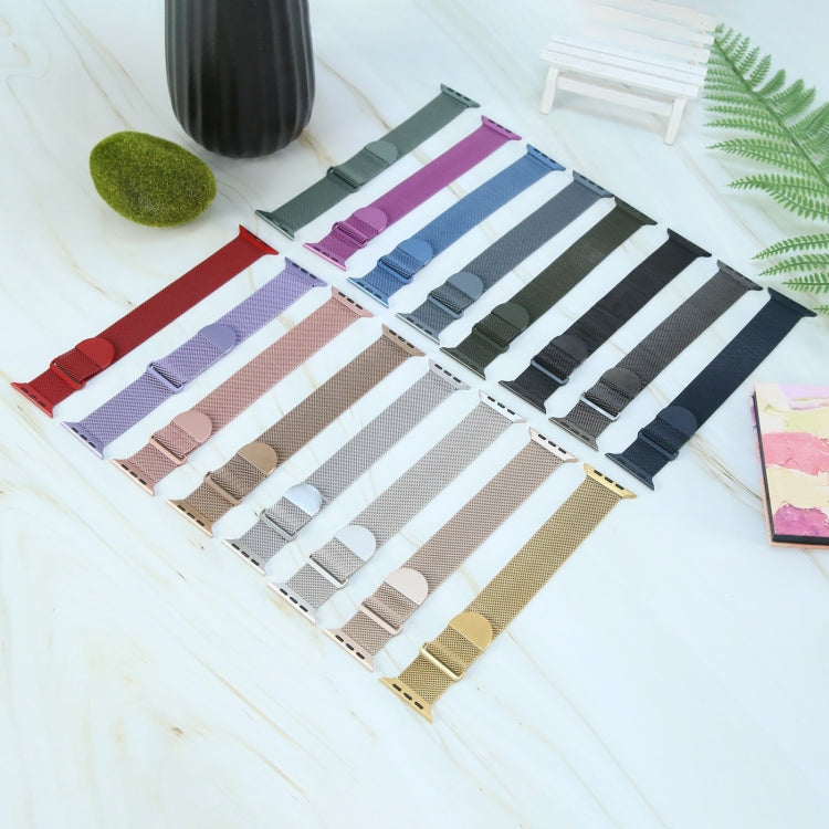 Bracelet magnétique en métal milanais, pour Apple Watch SE 2022 44mm, pour Apple Watch 7 41mm, pour Apple Watch 7 45mm