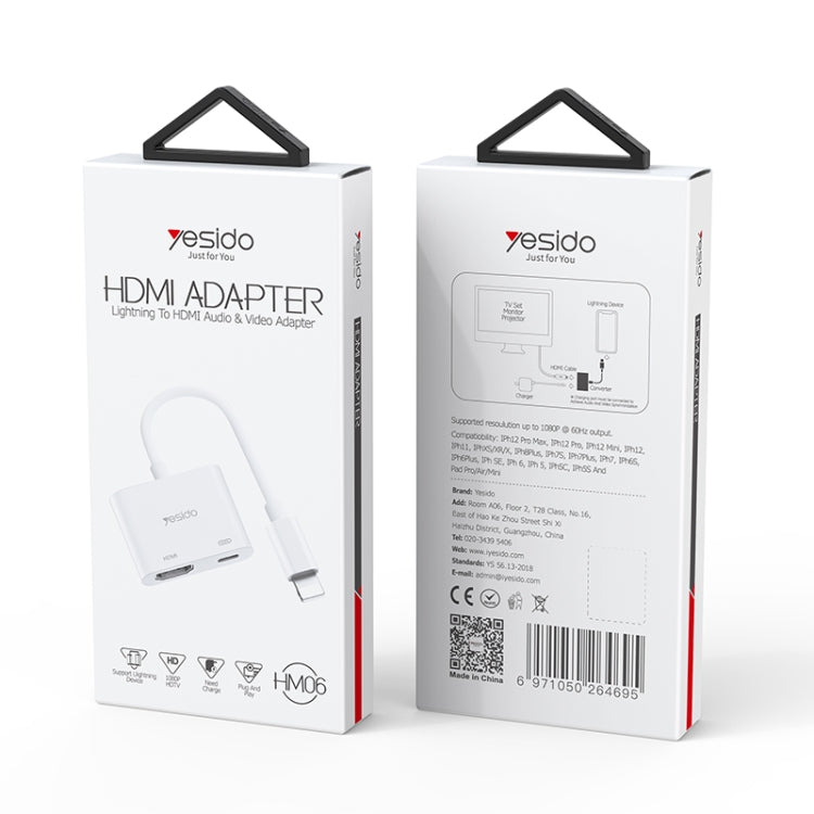 Adaptateur audio-vidéo HDMI Yesido HM06 8 broches, HM06