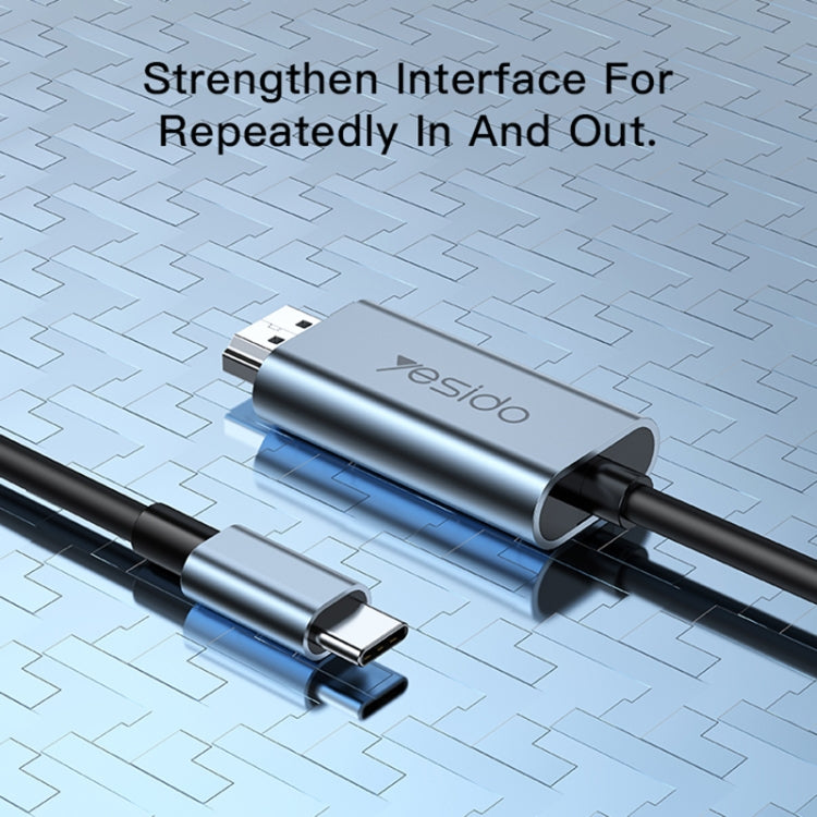 Câble adaptateur Yesido HM10 USB-C / Type-C vers HDMI HD, HM10
