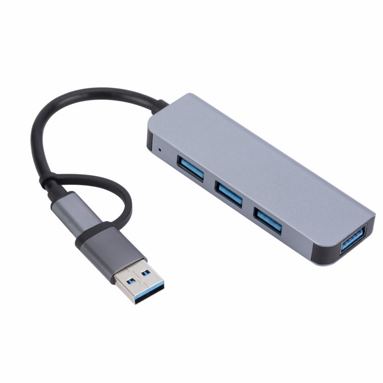 Station d'accueil multifonction 4 en 1 USB+USB-C/Type-C vers USB, HUB adaptateur 2301