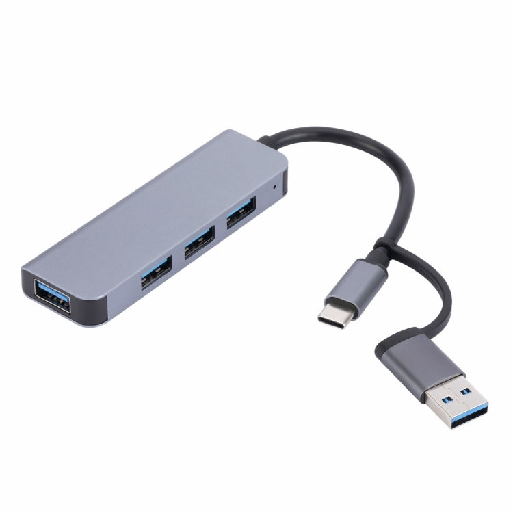 Station d'accueil multifonction 4 en 1 USB+USB-C/Type-C vers USB, HUB adaptateur 2301