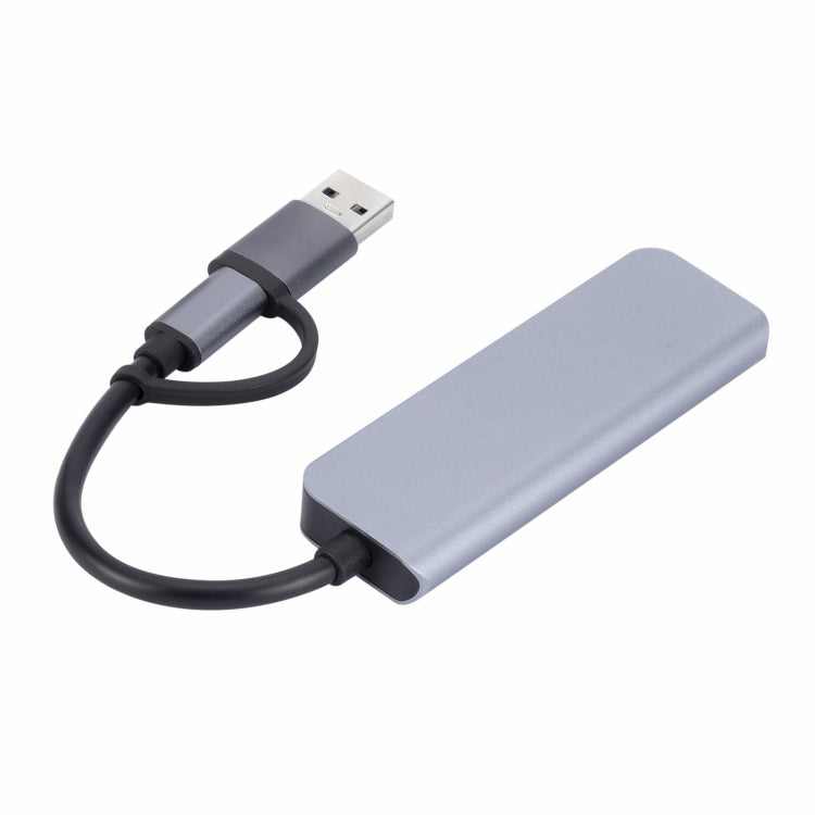 Station d'accueil multifonction 4 en 1 USB+USB-C/Type-C vers USB, HUB adaptateur 2301