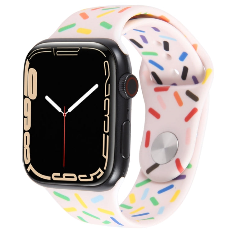 Bracelet de montre en silicone Rainbow Raindrops, pour Apple Watch 5 44 mm, pour Apple Watch 5 40 mm, pour Apple Watch 4 44 mm, pour Apple Watch 4 40 mm