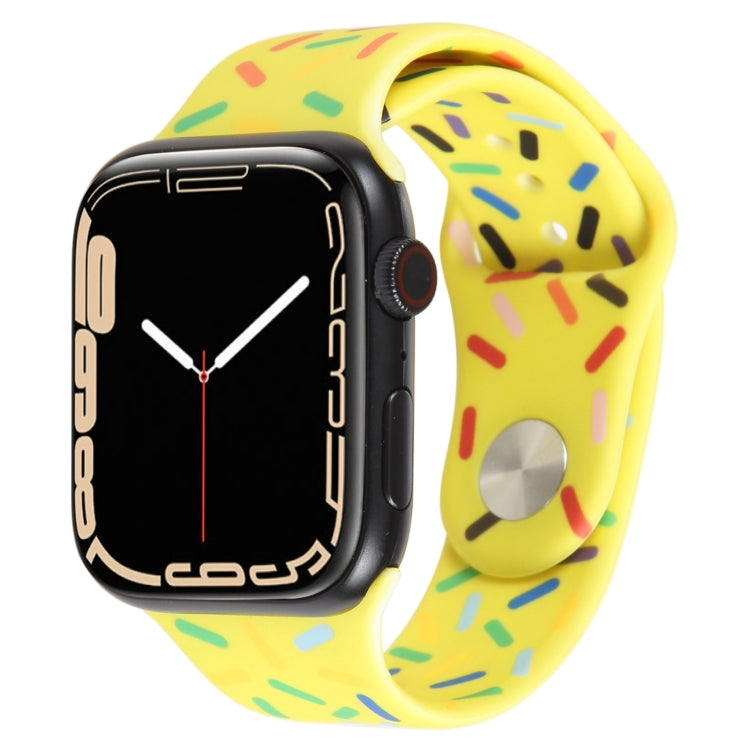Bracelet de montre en silicone Rainbow Raindrops, pour Apple Watch 5 44 mm, pour Apple Watch 5 40 mm, pour Apple Watch 4 44 mm, pour Apple Watch 4 40 mm