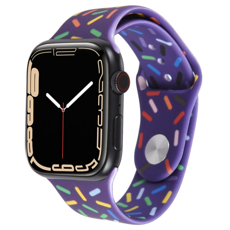 Bracelet de montre en silicone Rainbow Raindrops, pour Apple Watch 5 44 mm, pour Apple Watch 5 40 mm, pour Apple Watch 4 44 mm, pour Apple Watch 4 40 mm