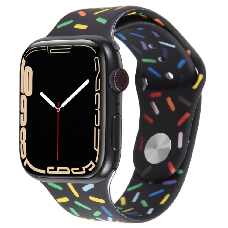 Bracelet de montre en silicone Rainbow Raindrops, pour Apple Watch 5 44 mm, pour Apple Watch 5 40 mm, pour Apple Watch 4 44 mm, pour Apple Watch 4 40 mm