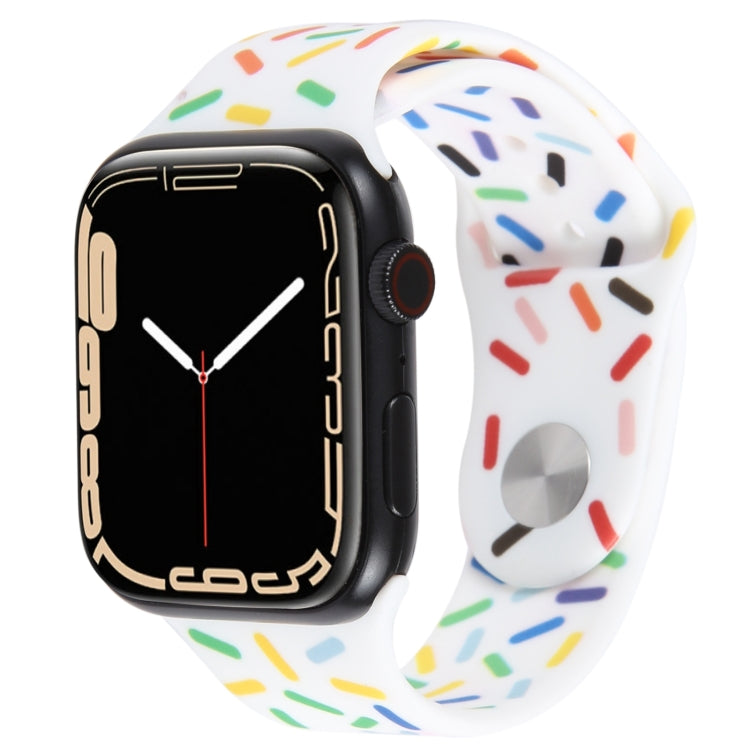 Bracelet de montre en silicone Rainbow Raindrops, pour Apple Watch 5 44 mm, pour Apple Watch 5 40 mm, pour Apple Watch 4 44 mm, pour Apple Watch 4 40 mm