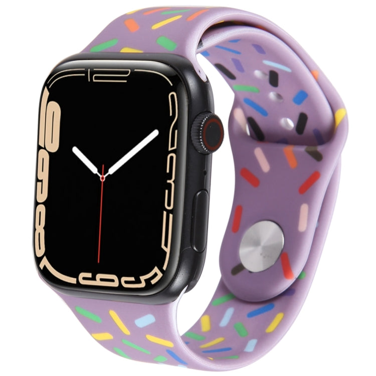 Bracelet de montre en silicone gouttes de pluie arc-en-ciel, pour Apple Watch 3 38 mm, pour Apple Watch 3 42 mm, pour Apple Watch 2 42 mm, pour Apple Watch 2 38 mm