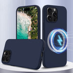Coque de téléphone antichoc en silicone Magsafe, pour iPhone 16 Pro Max, pour iPhone 16 Pro, pour iPhone 16 Plus, pour iPhone 16, pour iPhone 15 Pro Max