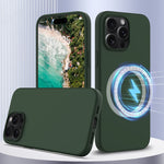 Coque de téléphone antichoc en silicone Magsafe, pour iPhone 16 Pro Max, pour iPhone 16 Pro, pour iPhone 16 Plus, pour iPhone 16, pour iPhone 15 Pro Max