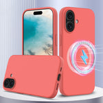 Coque de téléphone antichoc en silicone Magsafe, pour iPhone 16 Pro Max, pour iPhone 16 Pro, pour iPhone 16 Plus, pour iPhone 16, pour iPhone 15 Pro Max