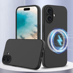 Coque de téléphone antichoc en silicone Magsafe, pour iPhone 16 Pro Max, pour iPhone 16 Pro, pour iPhone 16 Plus, pour iPhone 16, pour iPhone 15 Pro Max