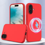 Coque de téléphone antichoc en silicone Magsafe, pour iPhone 16 Pro Max, pour iPhone 16 Pro, pour iPhone 16 Plus, pour iPhone 16, pour iPhone 15 Pro Max