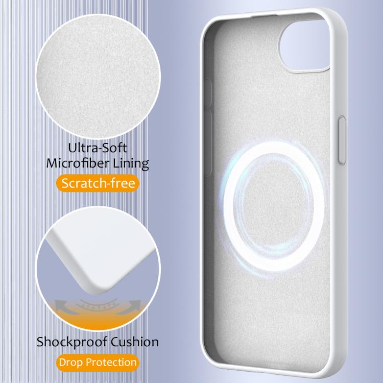 Coque antichoc en silicone Magsafe, Pour iPhone 17e / 16e, Pour iPhone 17 Pro Max, Pour iPhone 17 Pro, Pour iPhone 17, Pour iPhone Air
