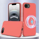 Coque antichoc en silicone Magsafe, Pour iPhone 17e / 16e, Pour iPhone 17 Pro Max, Pour iPhone 17 Pro, Pour iPhone 17, Pour iPhone Air
