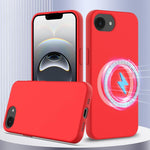 Coque antichoc en silicone Magsafe, Pour iPhone 17e / 16e, Pour iPhone 17 Pro Max, Pour iPhone 17 Pro, Pour iPhone 17, Pour iPhone Air