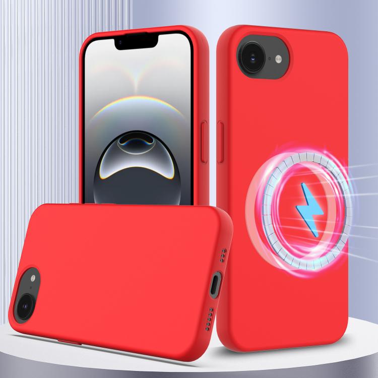 Coque antichoc en silicone Magsafe, Pour iPhone 17e / 16e, Pour iPhone 17 Pro Max, Pour iPhone 17 Pro, Pour iPhone 17, Pour iPhone Air