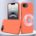 Coque antichoc en silicone Magsafe, Pour iPhone 17e / 16e, Pour iPhone 17 Pro Max, Pour iPhone 17 Pro, Pour iPhone 17, Pour iPhone Air