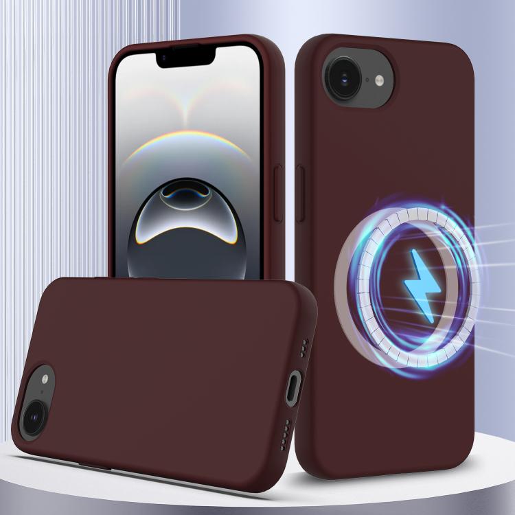 Coque antichoc en silicone Magsafe, Pour iPhone 17e / 16e, Pour iPhone 17 Pro Max, Pour iPhone 17 Pro, Pour iPhone 17, Pour iPhone Air