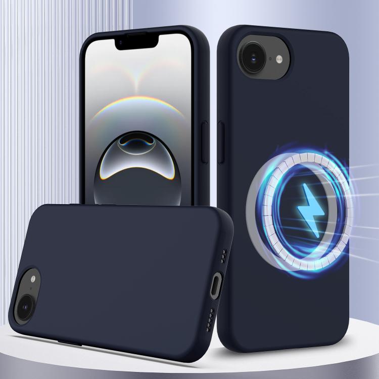 Coque antichoc en silicone Magsafe, Pour iPhone 17e / 16e, Pour iPhone 17 Pro Max, Pour iPhone 17 Pro, Pour iPhone 17, Pour iPhone Air
