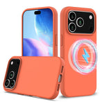 Coque antichoc en silicone Magsafe, Pour iPhone 17e / 16e, Pour iPhone 17 Pro Max, Pour iPhone 17 Pro, Pour iPhone 17, Pour iPhone Air